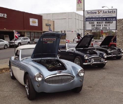 A scene from the Texas Healey Roundup in Stephenville a few years ago.