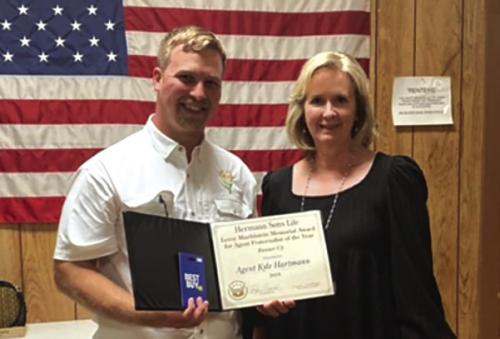 Hartmann Runner-Up For Leroy Muehlstein Fraternalist Award