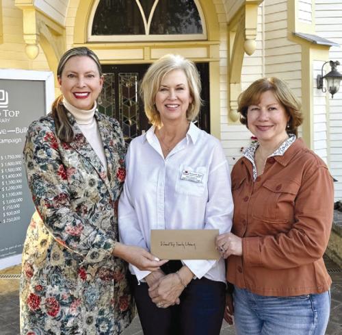 Pictured left to right; Judith Vincent, Pam Langford (Chair of RTFL Capital Campaign) and Amy Bone (RTFL Board Member).