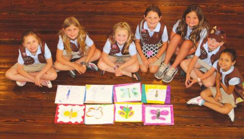 Girl Scouts Visit Texas Quilt Museum