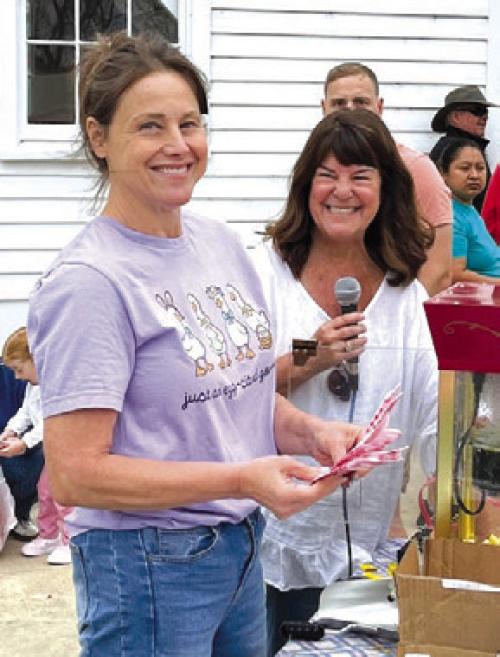 Roots and Branches owner Tina Schobel and Easter Egg Hunt COO Sue Patterson.
