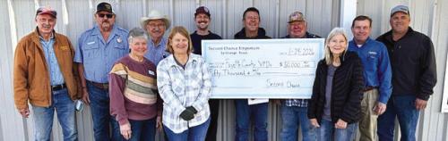 Second Chance Makes Donation to Local Fire Departments
