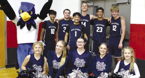 Faith Lutheran High School Boys Win First Basketball Game