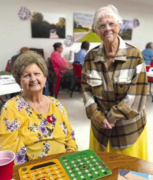 Senior Connections had a special treat last week Wednesday. Judy Kaspar, a member who has moved to Katy joined for a visit. Jenelle Heaton is pictured with her. She has been out for a long time due to health reasons. Senior Connections glad to have her back.