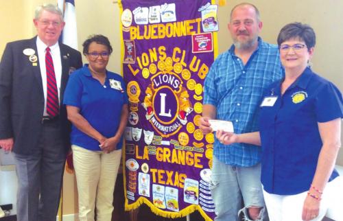 Lions Donate to Habitat for Humanity