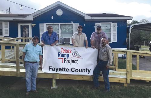 Texas Ramp Volunteers Build on FM 2145