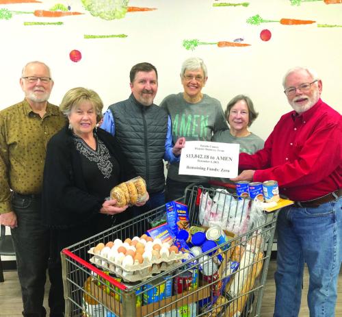 Hurricane Harvey Recovery Team’s Final Funds Go to AMEN Food Pantry