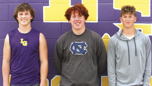 Clayton Cooper, Camden Coltrain and Holdyn Cooper. Photo by Brian Pierson