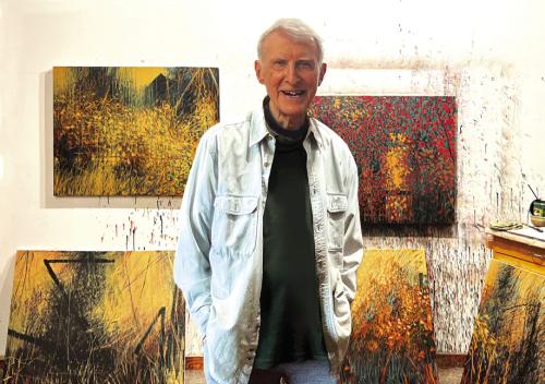 William Anzalone in his studio.