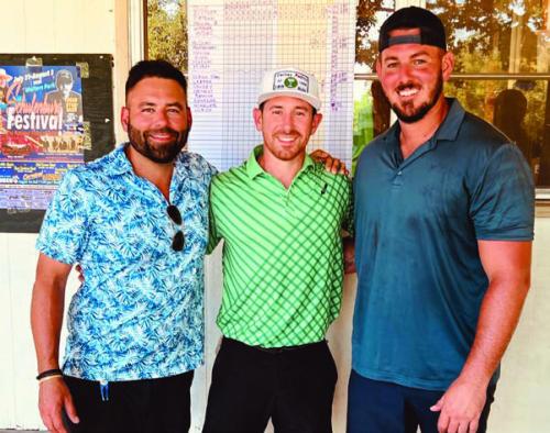 1st place 3rd Flight - Shay Ulrich, Chris Kaminski, Wade Konvicka, and (not pictured) Beau Daniels - 4 under par.