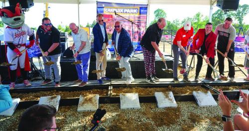 Oppermann Part of Stadium Ground-Breaking Ceremony