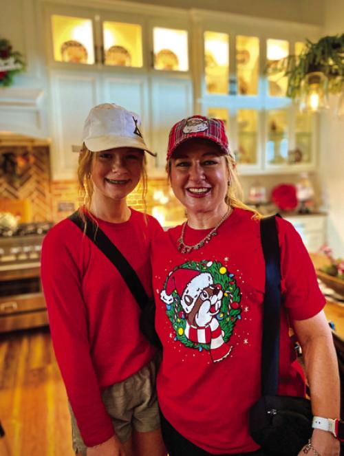 Karolyn Mau and her daughter on the Fayetteville home tour. Photos by Emil Knodell