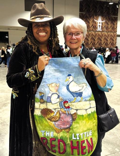 Hand Painted Apron Raises $1,500 at Houston Livestock Show And Rodeo
