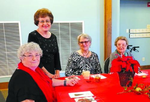 The Ladies at Holy Cross in Warda held their Annual Over 80’s Christmas luncheon, including those who participate in their Sewing Circle Group, on Sunday, Dec. 1.