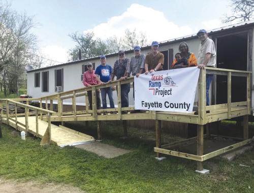 Ramp Completed in Schulenburg