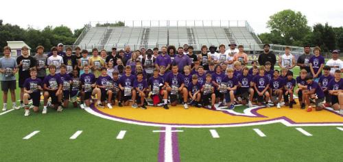 Leps Hold Football Camps; Get Magazine Preview