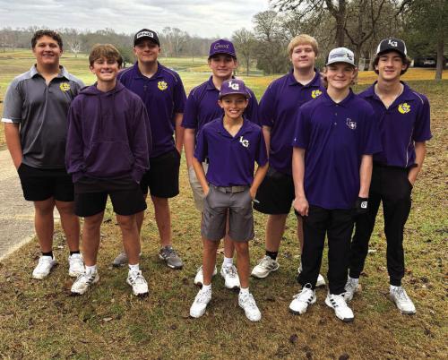 Two La Grange junior varsity golf teams competed at the Leps home tournament last week. They are shown above and their scores are right: Kohlton Johnson 113 Candyn Janca 97 Ryder Brock 104 Everett Cook 90 JV #1 TEAM TOTAL 404 Brady Wagner 114 Kolton Holliday 105 Blake Wood 96 Tyler Maxwell 120 JV #2 TEAM TOTAL 435