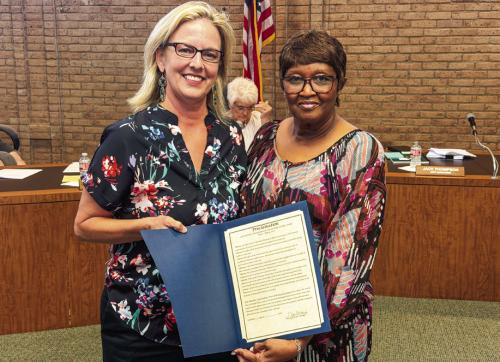 Bayer Recognized for Service to the City