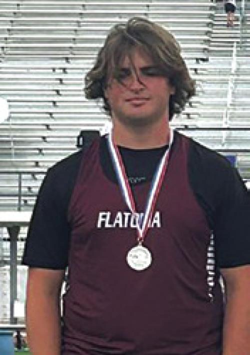 Flatonia’s Zachary Charanza won the shot put and was second in discus at regionals.