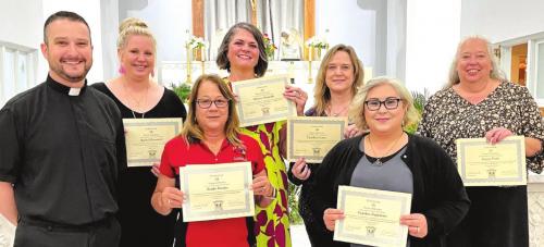 St. Rose of Lima Service Awards Presented