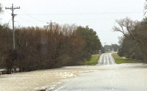 Roads Flood in Muldoon Area