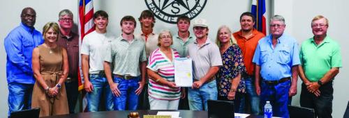 Schulenburg Baseball Team Honored by Council
