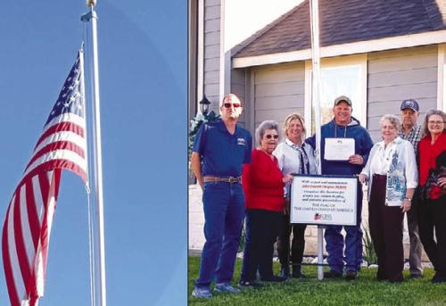 Rick And Wendy Haley Recognized For American Flag Display in Columbus