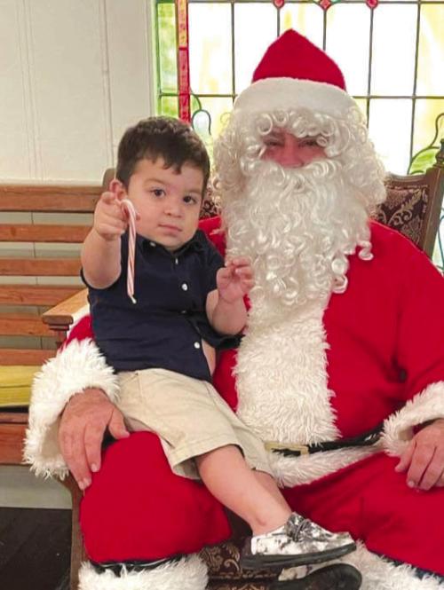 Santa Visits Muldoon Fellowship Center