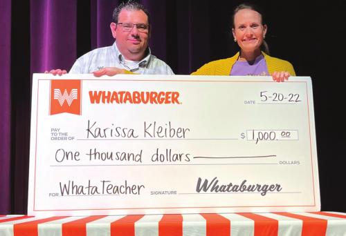 LGISD’s Kleiber Named WhataTeacher