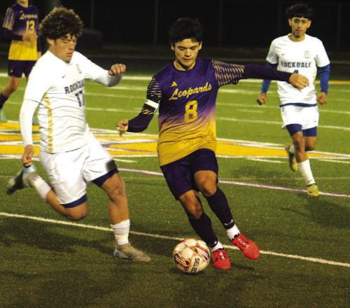 La Grange’s Orlando Solorzano in action Friday against Rockdale. Photo by Jeff Wick