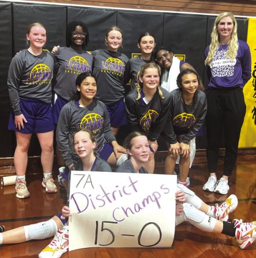 The La Grange 7th grade A team went a perfect 15-0 this season, which just ended last week. More info on all the middle school girls teams on Page B3 today.