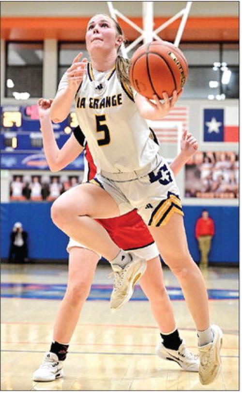 La Grange’s Campbell Cooper in action last Tuesday in the regional semifinals. Photo by Stephanie Steinhauser