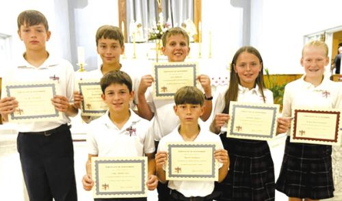 St. Rose of Lima Honor Roll Students