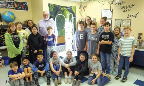 Elementary Gets Tower Garden