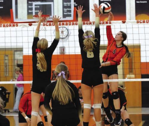 Volleyball: Schulenburg Edges RT-C in Four Sets