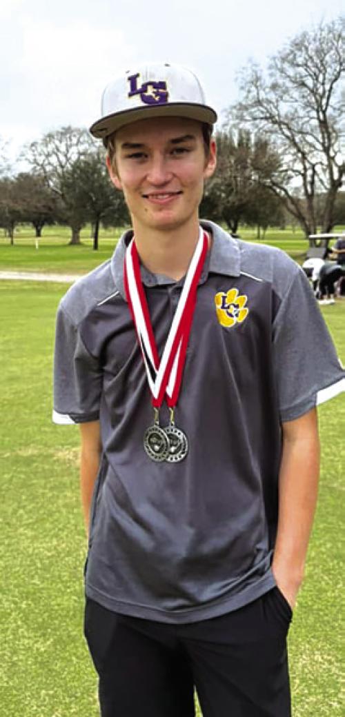 Braxton Dahse at a golf tournament earlier this year.