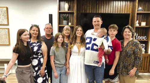 The wedding party for Valarie Schick and Justin Simpson. Angela Summers (Justin’s mom) children: Mackenzie, Mason, Madison, and Luke; Heather Schick (Val’s mom) and Nancie Blair.