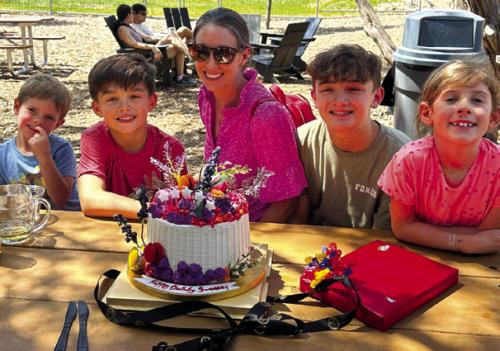 The Chlumsky’s daughter, Summer, and their grandkids, Marcus Williams, Hunter Dong, Connor Dong, Olivia Williams. Summer is Marcus and Olivia’s mother.