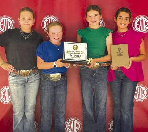 4-H Competes In Colorado County Livestock Judging