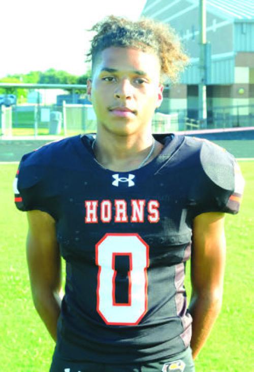 Byron Johnson is a big-play threat in the receiving corps for the Schulenburg Shorthorns.
