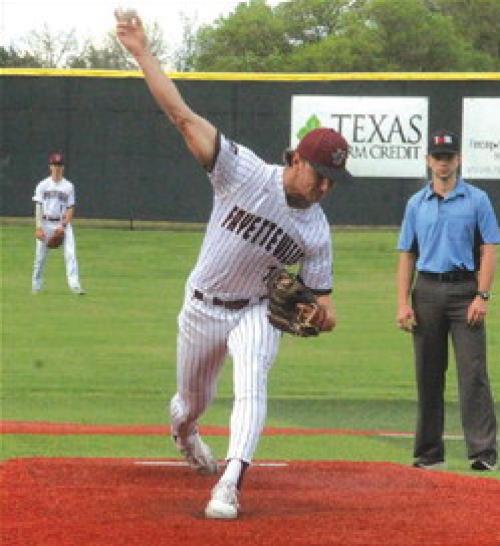 Fayetteville senior Jack Schley pitched a complete game sixhitter with 10 strikeouts. Photo by Penn Wick
