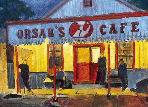 ‘Almost Open,’ Acrylic Painting by Mike Clann.