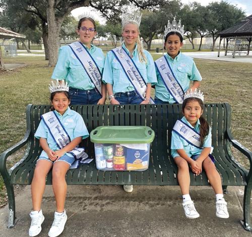 Miss Schulenburg Court Donates to Crisis Center
