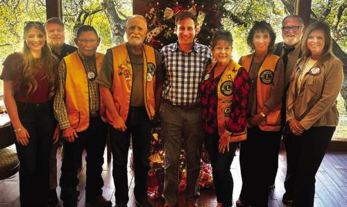 From left to right Reagan Moreau, Sam Wilson, Chuck Gibson, Daniel Lewis, Max Gerall, Diana Wilson, Brenda Fietsam, Lewis May, and Sherry Pfluger.