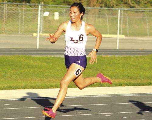 La Grange’s Landri Hernandez was second in the 400 meters and part of the area title 4x400 relay team. Photo by Jeff Wick