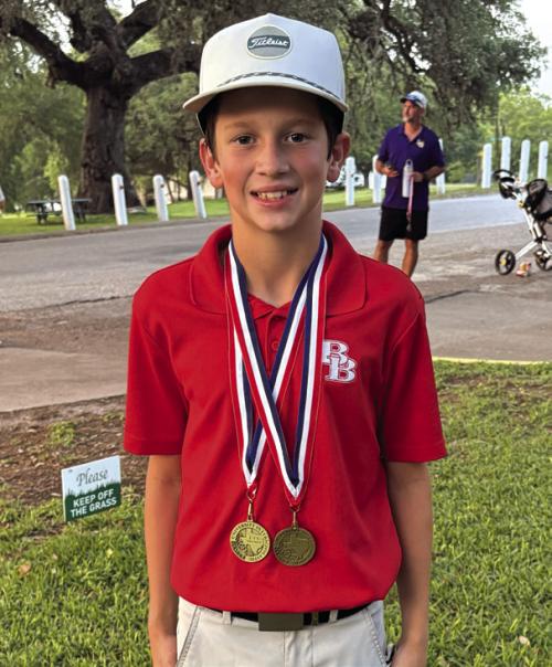 The district junior high golf tournament was held Tuesday April 28th at Frisch Auf! Valley Country Club. 7th and 8th grade boys and girls teams from La Grange and Bellville participated in the tournament. 1st place medalist was Jameson Hebert, a 7th grader from Bellville. Jameson is the son of Patrick and Allison Hebert of Bellville and grandson of Mark &amp; Sherry Hebert of La Grange.