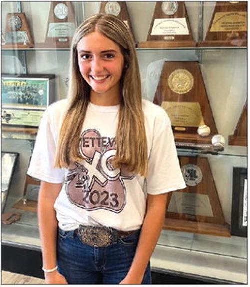 Fayetteville sophomore Saige Gasaway has qualified for the state cross country meet for the second consecutive season. Photo by Jeff Wick