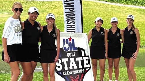 The Round Top-Carmine girls golf team made the program’s first-ever trip to the girls golf tournament a memorable one, by tying for fifth place as a team, shooting a two-day combined 845 at Crystal Falls Golf Club last week . Angelica le Bouef led the way for the Cubettes with a two-day 188, which placed her 10th. Avery Nelius shot a 211, Alin Soto a 222, Makayla Smith a 224, and Caydan Nelius a 240.