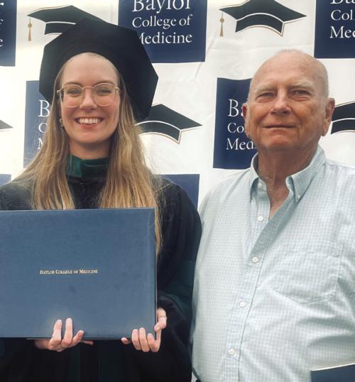 Harold Boehnke and his granddaughter Dr. Adrian Boehnke.