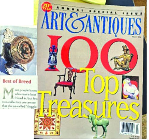 Cover of our 3rd Hardware Auction that featured two Doggie doorknobs.
